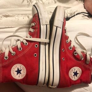 size 6 high top red converse